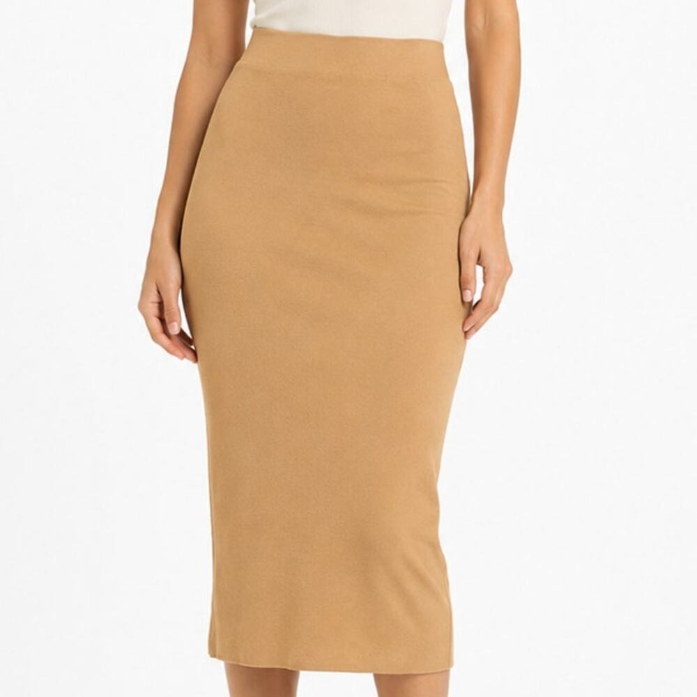 NWT House of Harlow 1960 Compression Midi Skirt XS Desert Mist